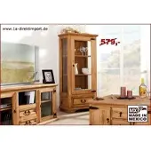 1a Direktimport Original Mexico Vitrine Sammlervitrine, Pinie massiv