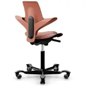 HÅG Bürodrehstuhl Capisco Puls Sitz rosehip rosa, Designer Peter Opsvik, 55x87-115x47-54 cm