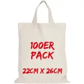 TEXXILLA Apothekertasche Mehrpack mit zwei kurzen Henkeln, Natur, natur