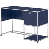 USM United Soft USM Schreibtisch mit Klapptür Stahlblau
