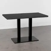 BIG Möbel Bistrotisch 120x80 cm | Marmor Dunkel | Gusseisengestell