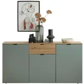 Premium Living Sideboard Memphis Grün/Eiche Artisan