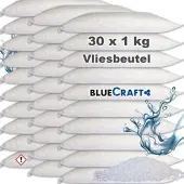 BlueCraft 30x 1kg Raum Luftentfeuchter Granulat im Vliesbeutel