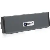 JU-Metallwarenfabrik JU Briefeinwurf Einwurfklappe Briefkastenklappe Einwurfblende 02-183, anthrazitgrau matt, 270x78mm