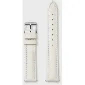 Cluse - LEDER ARMBAND - weiß silber