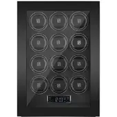 PAUL DESIGN - UHRENBEWEGER GENTLEMAN 12- black shadow / für 12 Uhren, key version-fingerprint