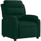 vidaXL Relaxsessel Dunkelgrün Samt
