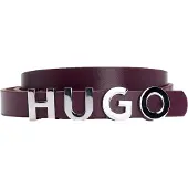 HUGO Gürtel aus italienischem Leder mit Logo-Schließe