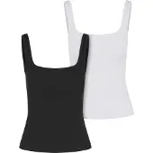Urban Classics Muskelshirt "Ladies Wide Neck Rib Top 2-Pack" 1