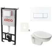 Ceramia Alca Wand-WC Set für Vorwandmontage + S-Line Pro WC SIKOASP7