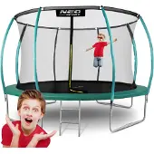 Neo-Sport 14ft/435cm profiliertes Gartentrampolin mit Innennetz