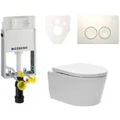 SAT Geberit Wand-WC Set für Einmauerung + Brevis WC SIKOGE1W1