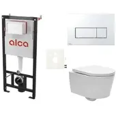 SAT Alca Wand-WC Set für Vorwandmontage + Brevis WC SIKOASW8