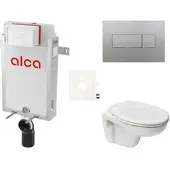 Ceramia Alca Wand-WC Set für Einmauerung + S-Line Pro WC SIKOAP6