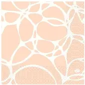 Duni GmbH DUNI Zelltuch Serviette 33x33 cm 1/4F. Ocean Pink