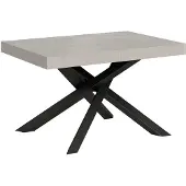 Itamoby Volantis Cashmere Ausziehtisch 120/224x90 cm mit anthrazitfarbenen Beinen