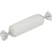 TRAUMSCHLAF Uni Mako-Satin Kissenbezüge Nackenrollenbezug 15x40 cm | platin - grau