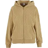Urban Classics Jacquard Velvet Oversized Reißverschlusspullover