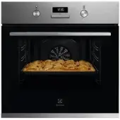 Electrolux KOFGH40BX Einbaubackofen 60cm Edelstahl - versenkbare Drehwähler - 7 Beheizungsarten