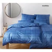Elegante Bettwäsche Cross - 135x200 cm + 40x80 cmkobaltblau