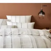 Elegante Soft-Flanell Bettwäsche Edinburgh - 135x200 cm + 40x80 cmcreme