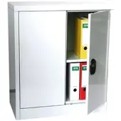 SZ Metall Stahlschrank mit Flügeltüren, 80x90x40 cm