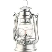 Lunartec Nostalgische Petroleum-Sturmlaterne mit Glaskolben, verzinkt, 18,5 cm