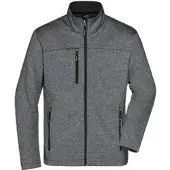 James & nicholson Softshell-Jacke JN1148, dark-melange/black JN1148 , 1 Stück, Größe: 3XL