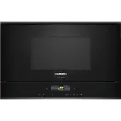 Siemens studioLine BF922L1B1 - iQ700 Mikrowelle mit 5 Jahre Garantie, Schwarz/Edelstahl, 60 x 38 cm