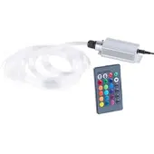 Lunartec Glasfaser-RGB-LED-Sternenhimmel mit Fernbedienung und 300 Lichtfasern