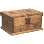 1a Direktimport Truhentisch Pinie mexikanisch - 2 Schübe, Landhausstil