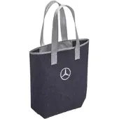Mercedes-Benz Einkaufstasche Shopper dunkelblau/grau B66959414 - 26 x 14 x 40 cm