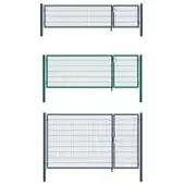 HOME DELUXE Doppelflügel Gartentor ADITUS grün 100 x 350 cm