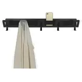 Vonbox Garderobe mit Ablage Ella weiß, Designer Felix Stark, 70x11x11 cm