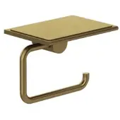 Kludi VELA R Toilettenpapierhalter 58971N1 mit Ablage Brushed Bronze