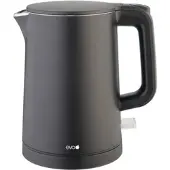 Eva wasserkocher edelstahl rostf schwarz 'ek9026' 0,8l 1200w