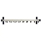 Proregal Wandgarderobe mit 19 Haken & Hutablage |