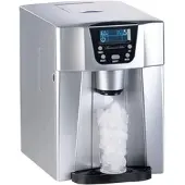 Rosenstein & Söhne Premium-Eiswürfelmaschine mit Eiswürfel- & Kaltwasserspender, 2 Liter