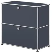 USM United Soft USM Haller Sideboard mit 2 Klapptüren Anthrazitgrau