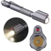 KryoLights 2in1-Profi-Pen-Light, LED-Taschenlampe & Laser-Pointer, 110 lm, 3 W