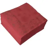 Ornamensa 50 Servietten Weihnachten Airlaid 40cm x 40cm bordeaux Schneeflocken-Motiv