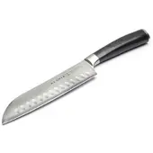 KLAMER Premium Santoku Damastmesser echter japanischer Stahl 18 cm Kochmesser