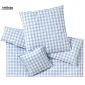 Elegante Bettwäsche Quadro - 135x200 cm + 40x80 cmhellblau