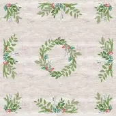 Duni GmbH DUNI Mitteldecke Dunicel 84 x 84 cm Winter Greenery