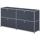 USM United Soft USM Haller Sideboard mit 4 Klapptüren Anthrazitgrau