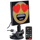 Luminea Digitales, programmierbares LED-Display, 32 x 32 LEDs, App, USB
