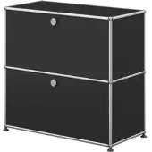 USM United Soft USM Haller Sideboard mit 2 Klapptüren Graphitschwarz