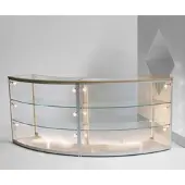 JTF-Vitrinen Thekenvitrine Glas gebogen Dialog 2L