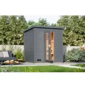Karibu Saunahaus Telo 2 terragrau