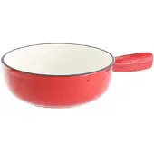 Rosenstein & Söhne Käsefondue-Topf aus Gusseisen, 24 cm